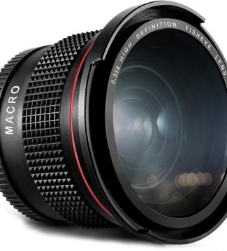 Altura Photo 58MM 0.35x Fisheye Wide Angle Lens (w/Macro Portion) for DSLR Cameras EOS Rebel 70D 77D 80D 90D T8i T7 T7i T6i T6s T6 T5i T5 T4i T3i T100 SL1 SL2 SL3