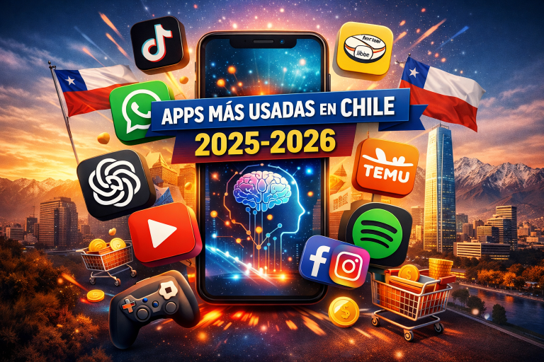 Las Apps Más Bajadas y Usadas en Chile: Tendencias Digitales 2025-2026